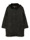 Barbour Beaudale Wax Trench Coat In Black