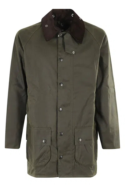 Barbour Beaufort Wax Jacket In Green