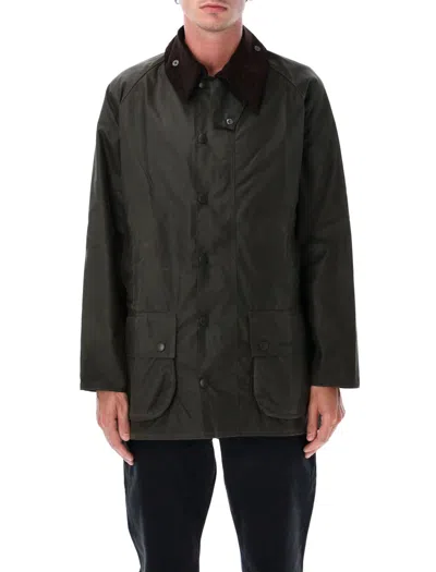 Barbour Beaufort Wax Jacket In Green