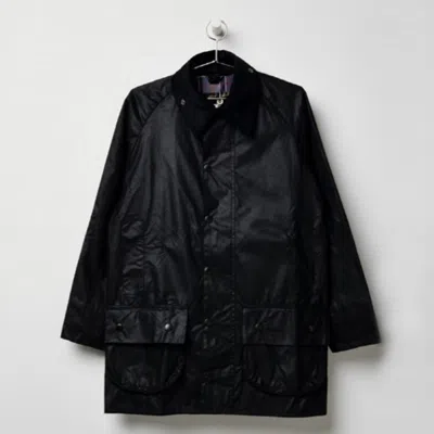 Pre-owned Barbour Beaufort Wax Jacket In Black