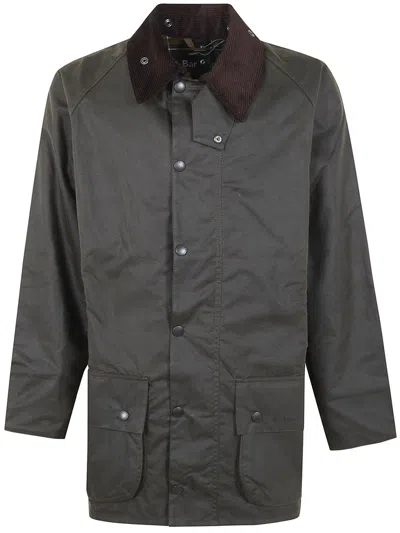 Barbour Classic Bedale Wax Jacket Aw25 Wax Cot Outw In Green