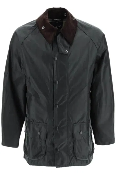 Barbour Beaufort Wax Jacket In Gray