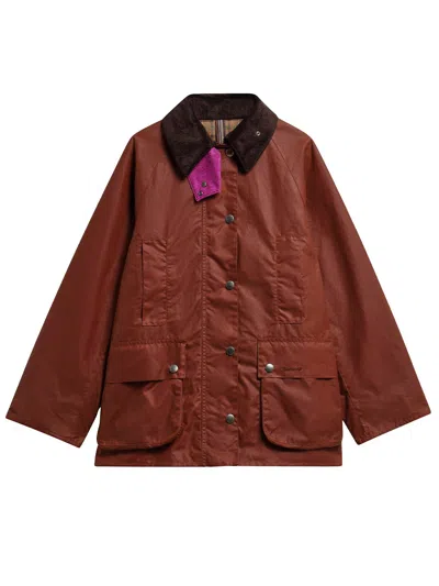Barbour Long-sleeve Casual Jacket In Brown