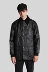 Barbour Beaufort Wax Jkt Casual Jacket In Black