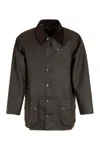Barbour Beaufort Waxed Cotton Jacket In Black