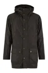 Barbour Bedale Waxed Parka In Black