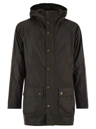 Barbour Bedale - Waxed Parka In Green