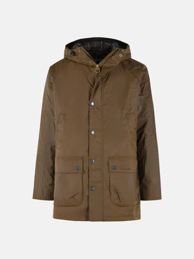 Barbour Bedale Cotton Cerato Hooded Casual Parka In Brown