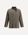 Barbour Bedale Check Jacket In Green