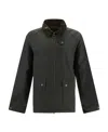 Barbour Bedale Coated-finish Jacket In Black