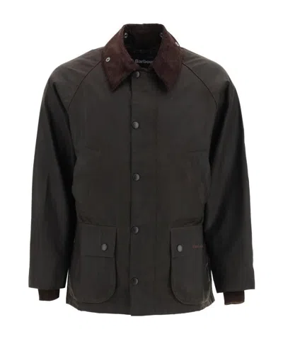 Barbour Bedale Cotton Jacket In Black