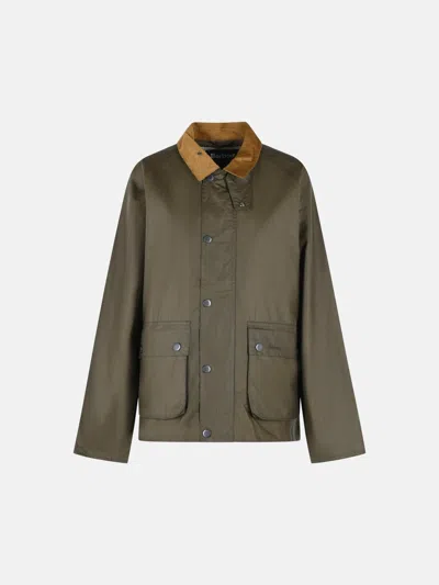 Barbour 'bedale' Green Waxed Cotton Jacket