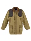 Barbour Bedale Washed Wax Jacket Aw25 Wax Cor Outw In Beige