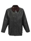 Barbour Mens Sage Bedale Waxed-cotton Jacket In Black