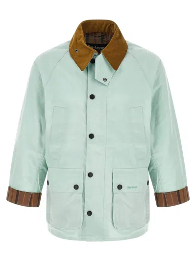 Barbour Corduroy Collar Check Trim Blazer In Multi