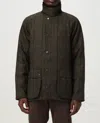 Barbour Checked Wool Jacket With Collar And Pockets In Brown