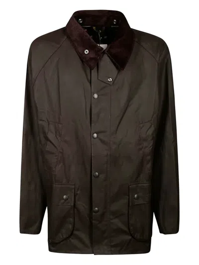 Barbour Classic Bedale Wax Jacket Aw25 Wax Cot Outw In Green