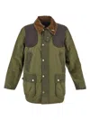 Barbour Bedale Washed Wax Jacket Aw25 Wax Cor Outw In Green