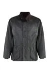 Barbour Bedale Jacket In Coated Cotton In Black