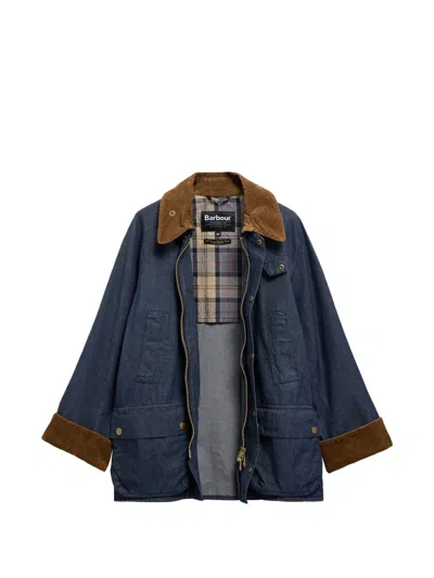 Barbour Bedale Jacket In Purple