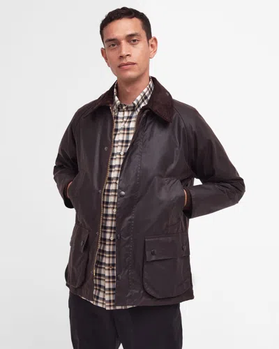 Barbour Bedale Mens Wax Jacket In Brown
