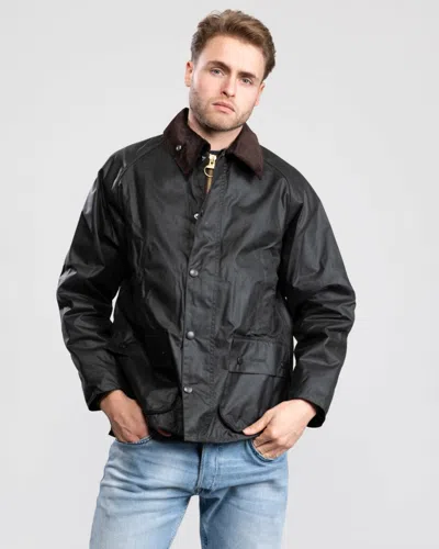 Barbour Bedale Mens Wax Jacket In Black