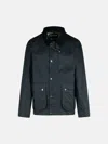 Barbour 'bedale' Navy Waxed Cotton Jacket In Navy