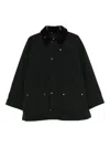 Barbour Bedale Padded Corduroy-collar Jacket In Black