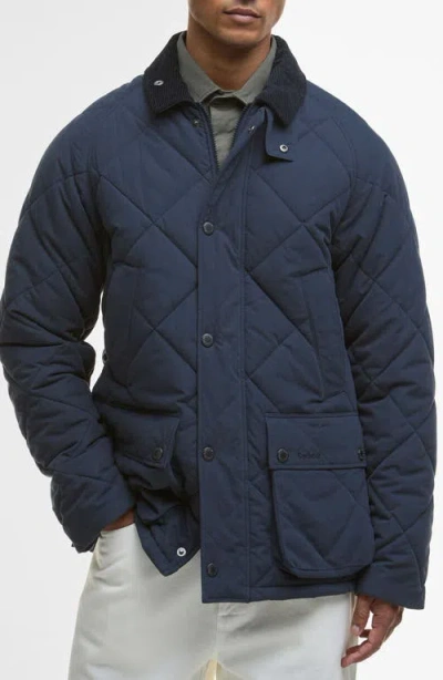Barbour Modern Bedale Quilted Corduroy-collar Jacket In Multi