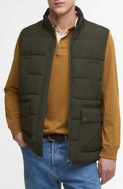Barbour Bedale Quilted Puffer Vest In Green