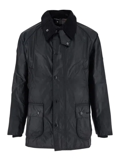Barbour Bedale Wax Jacket Aw25 Wax Cot Outw In Black
