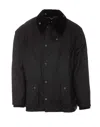 Barbour Black Waxed Cotton Classic Jacket In Black