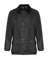 Barbour Waxed Bedale Jacket In Black