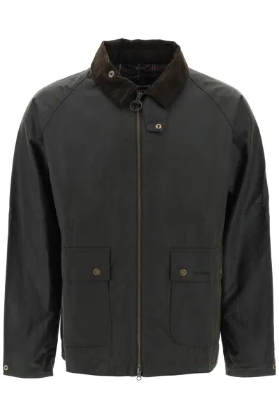 Barbour Bedale Wax Jacket In Green