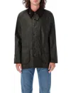 Barbour Beaufort Wax Jacket In Green