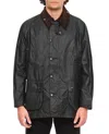 Barbour Bedale Wax Jacket Rustic In Green