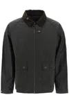 Barbour Mens Sage Bedale Waxed-cotton Jacket In Green