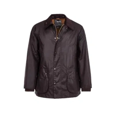 Barbour Bedale Wax Jacket Rustic In Burgundy