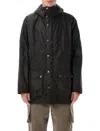 Barbour Bedale Waxed Parka In Black