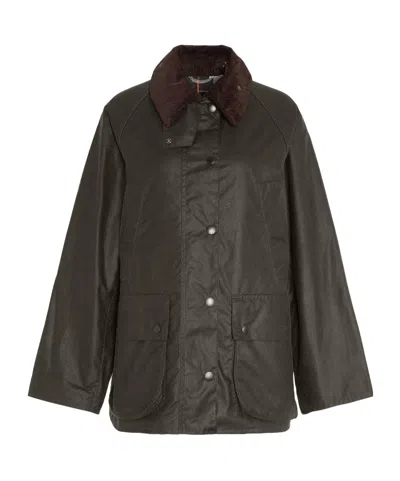 Barbour Bedale Waxed Jacket In Black