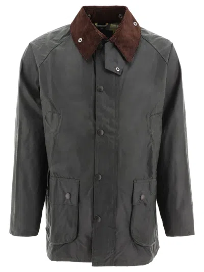 Barbour "bedale" Waxed Jacket In Black