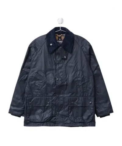 Barbour Bedale Waxed Jacket In Blue