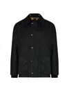 Barbour Ashby Wax Jacket Navy In Black