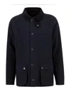 Barbour Ashby Waxed Jacket In Blue
