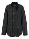 Barbour Bedale Wool Buttoned Coat In Black