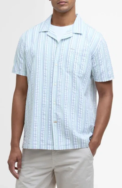 BARBOUR BARBOUR BEECHCROFT STRIPE COTTON SEERSUCKER CAMP SHIRT