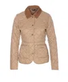 Barbour Deveron Quilted Jacket In Beige