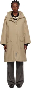 Barbour Beige Catalina Showerproof Coat In Brown