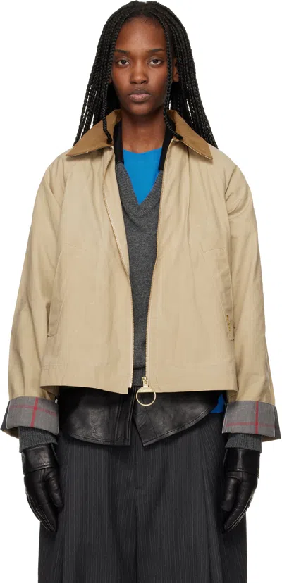 Barbour Beige Catlin Casual Jacket In Nude