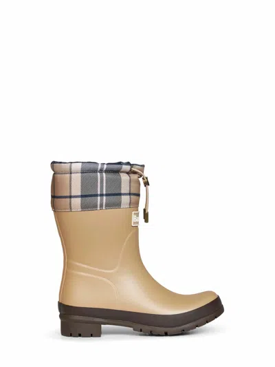 Barbour Beige Mowbray Wellingtons Mid Rain Boots